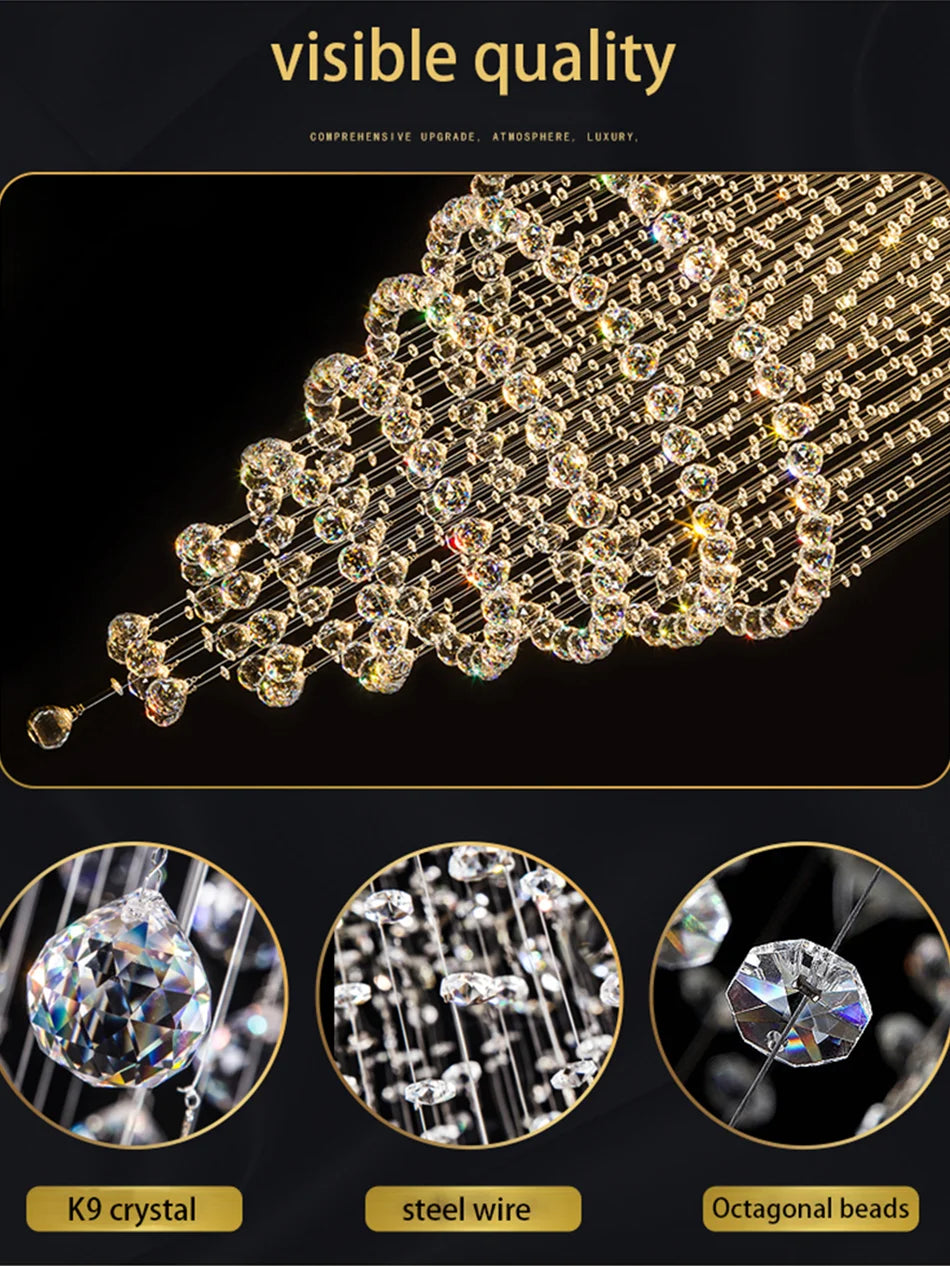 Modern Luxury LED Crystal Chandeliers