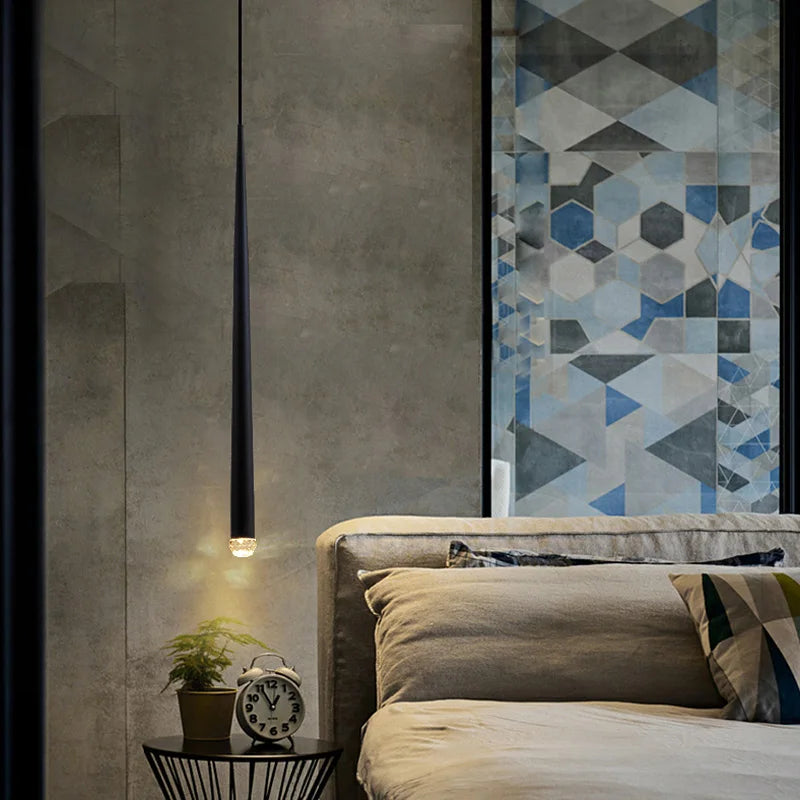 Modern Minimalist Aluminum Pendant Lights For Bedroom
