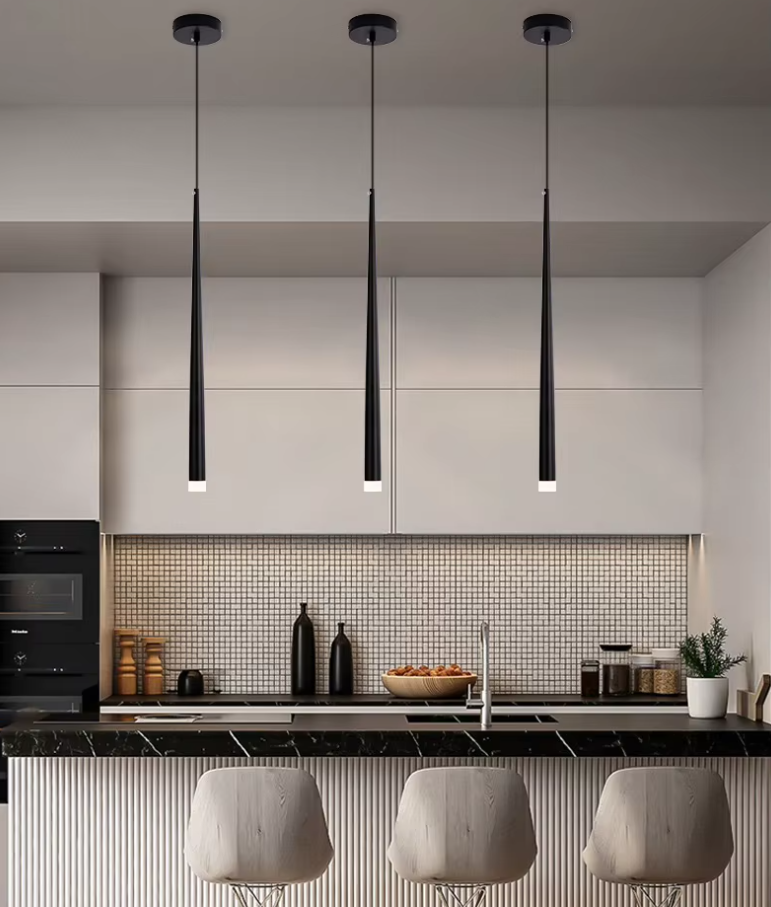Modern Minimalist Aluminum Pendant Lights For Kitchen