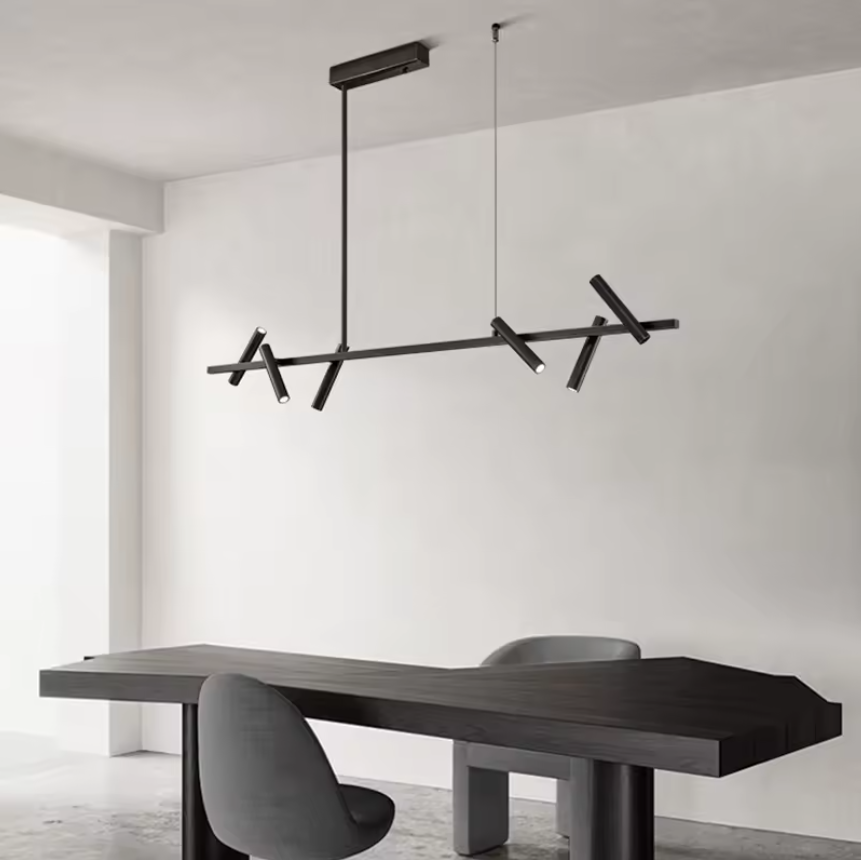Modern Minimalist Ceiling Light Fixture With Rotating Heads
