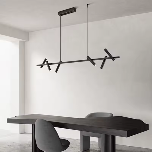 Modern Minimalist Ceiling Light Fixture With Rotating Heads