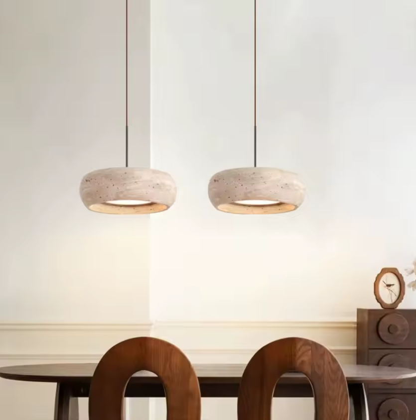 Modern Natural Stone Lamp For Dining Room Table