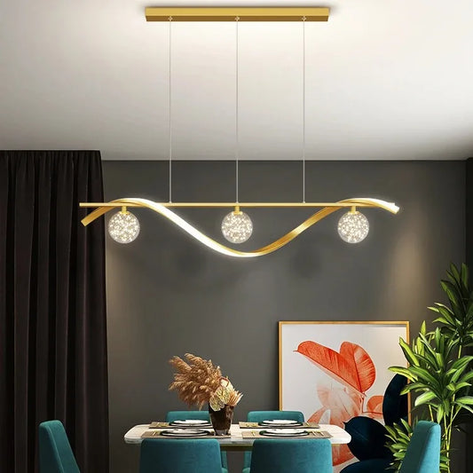 Modern Nordic Glass Ball Chandelier