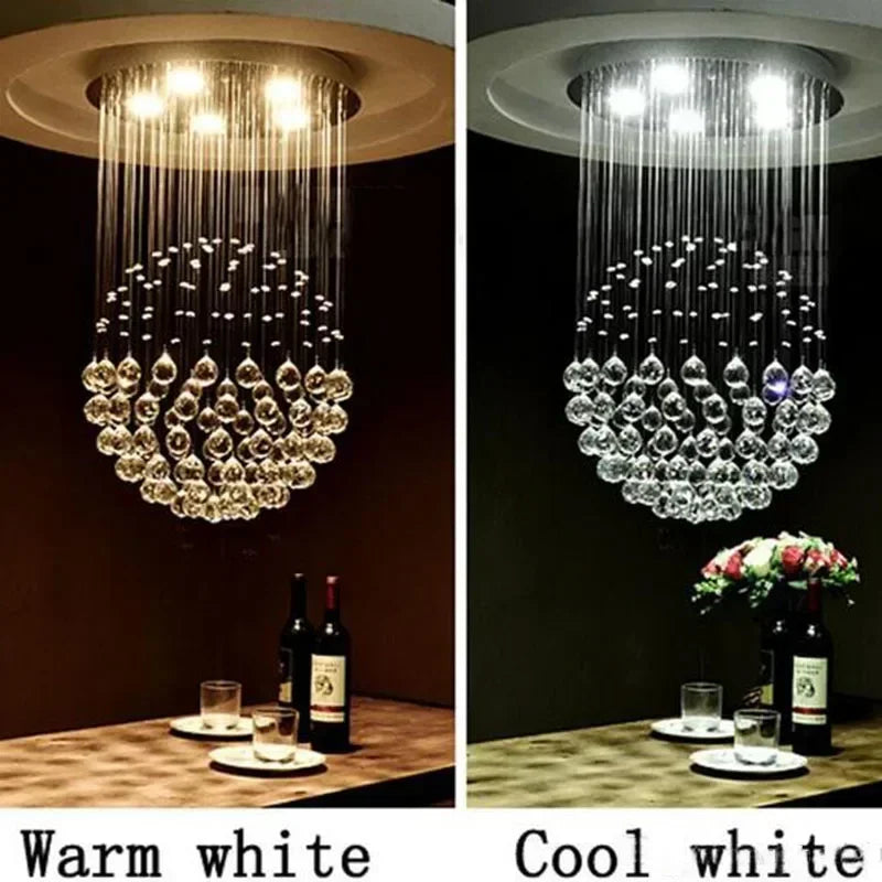Modern Round Crystal Ceiling Chandelier