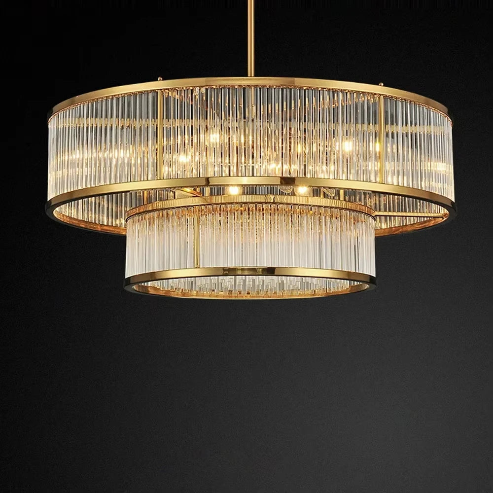 Modern Round Crystal Chandeliers Living Room Dining Room