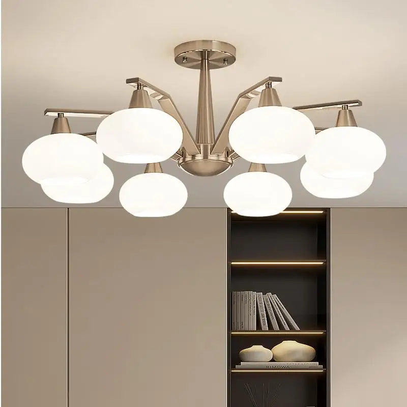 Modern Silver Chandelier