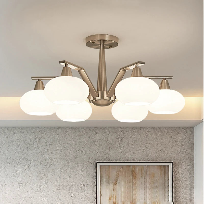 Modern Silver Chandeliers