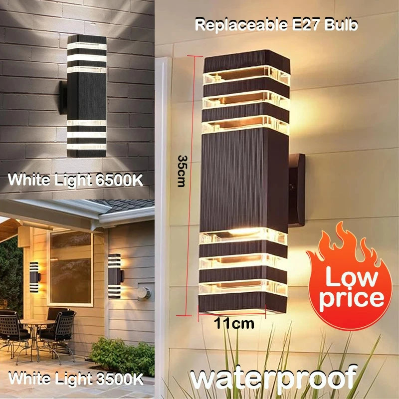 Modern Square Outdoor Wall Lights