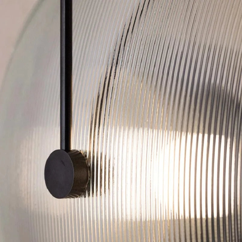 Modern Minimalist LED Wall Lamp with Clear Glass Shade