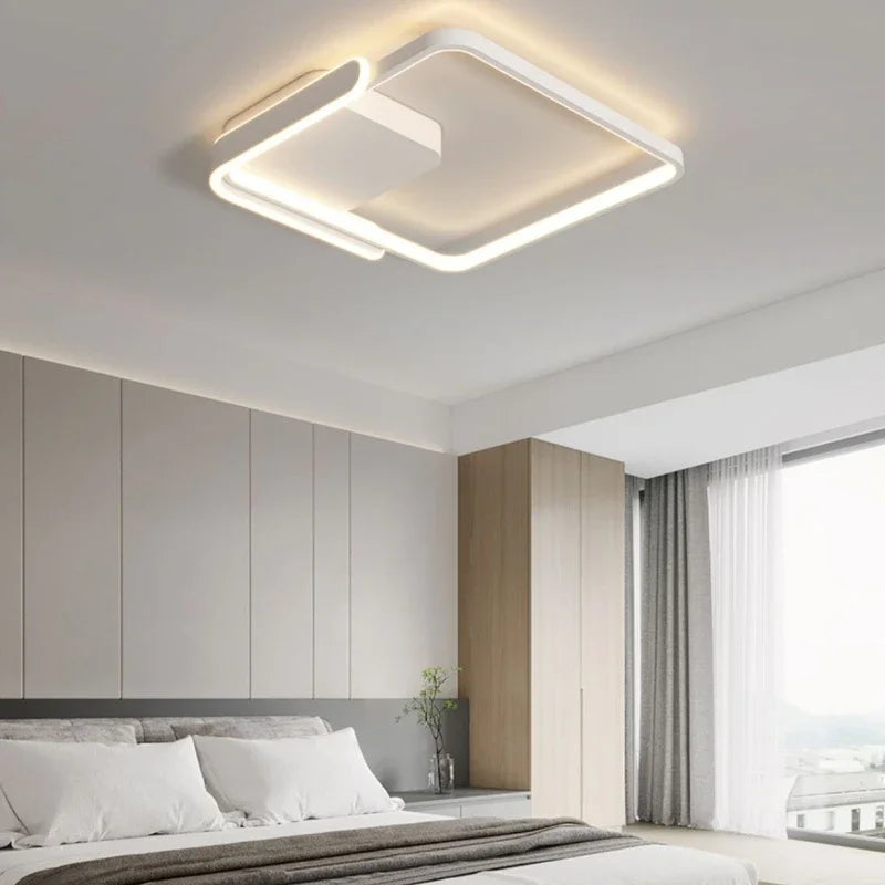 Modern Square Ceiling Light White