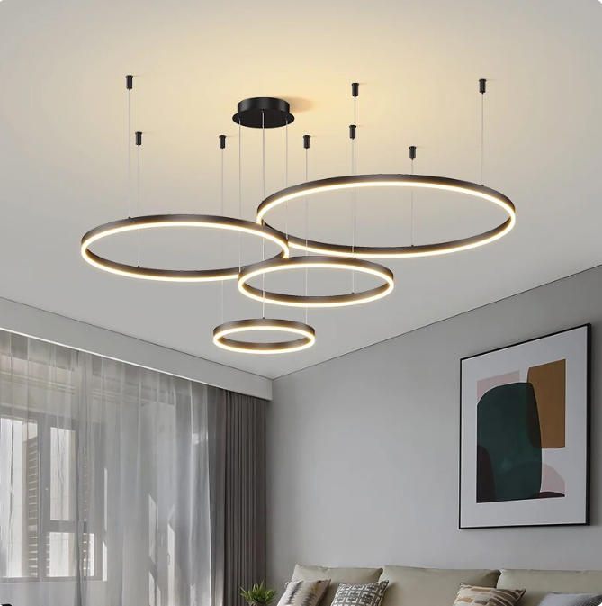 Post Modern Circle Chandeliers – Brentwood Interiors