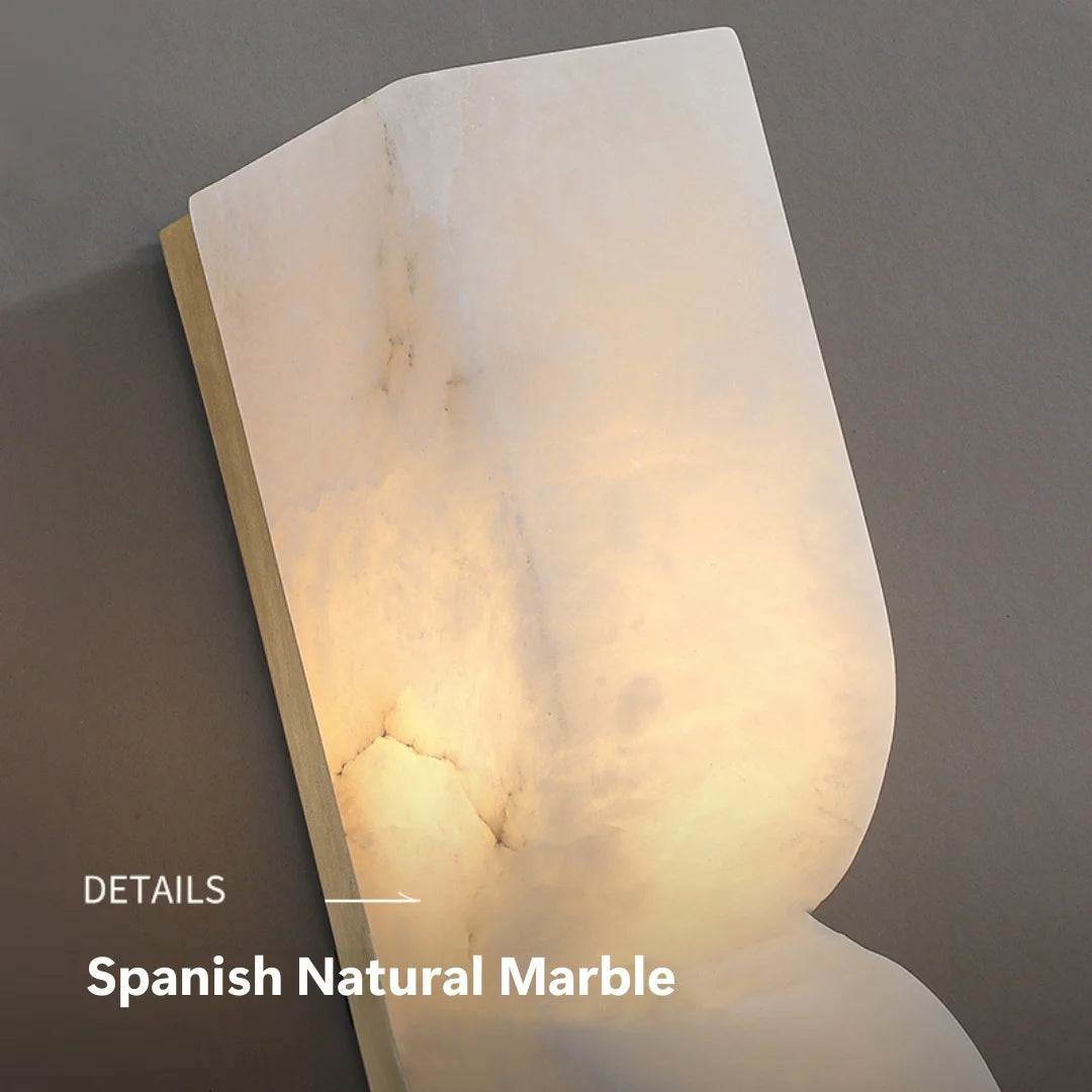 Natural Marble Wall Light Detail