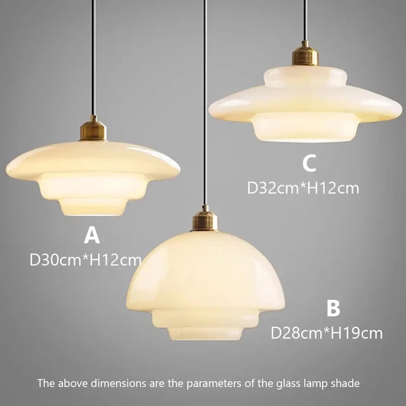 Nordic Glass Pendant Lamp Art Decorative Dinning Room Lamp Kitchen Island Bedrrom Bedside LED E27 Modern Light Fixtures