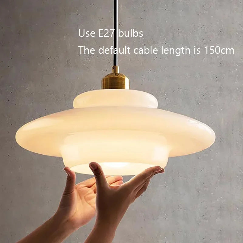 Nordic Glass Pendant Lamp Art Decorative Dinning Room Lamp Kitchen Island Bedrrom Bedside LED E27 Modern Light Fixtures