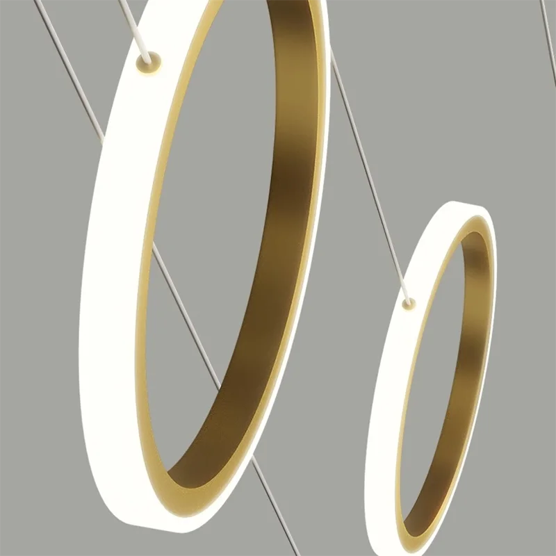 Nordic Circle Chandelier detail