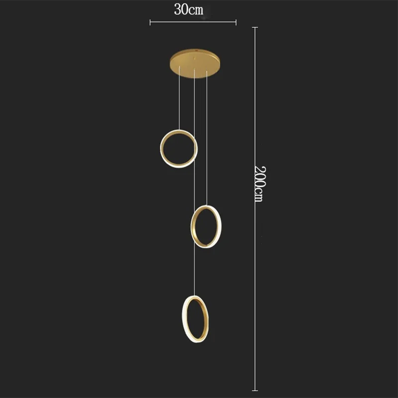Nordic Circle Chandelier staircases