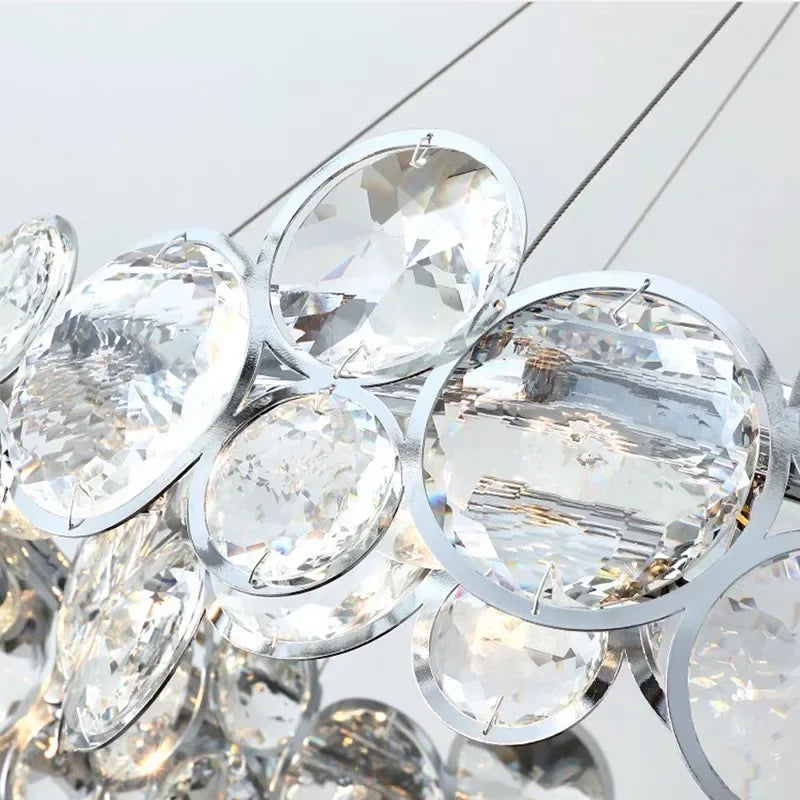 Nordic Crystal Chandelier Luxury LED Pendant Light