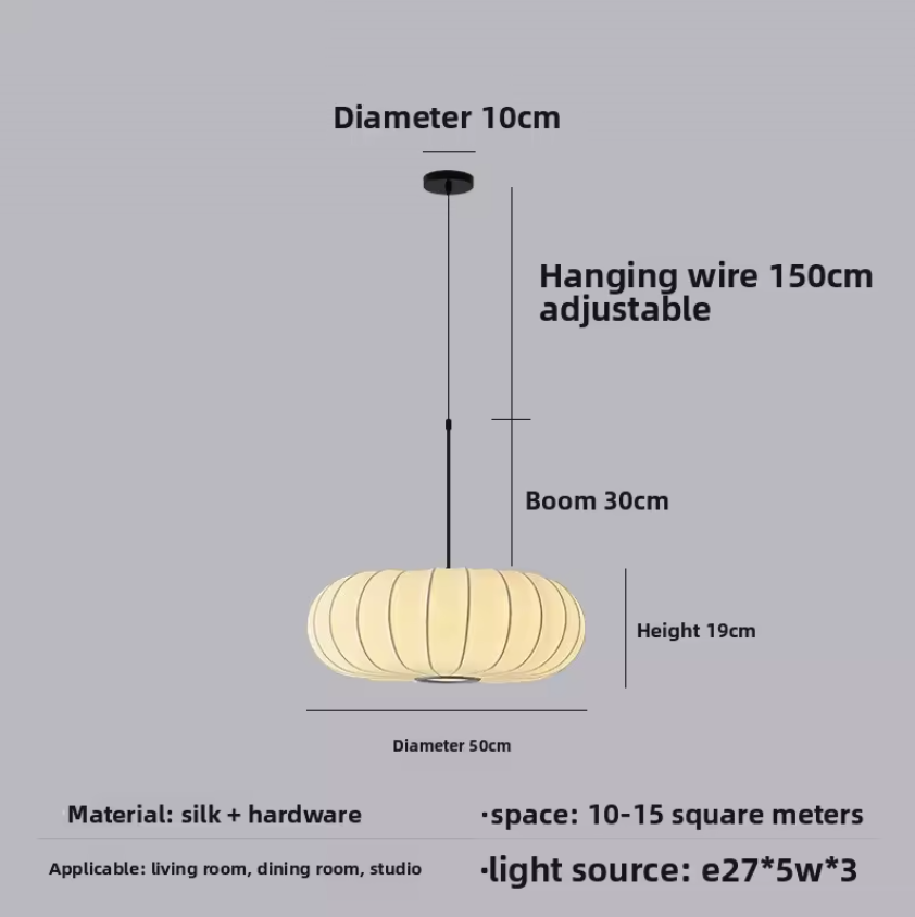 Nordic Design Silk Hang Lamps