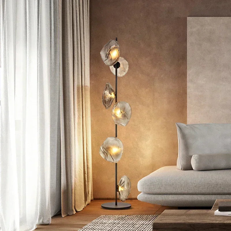 Living Room Glass Floor Lamp