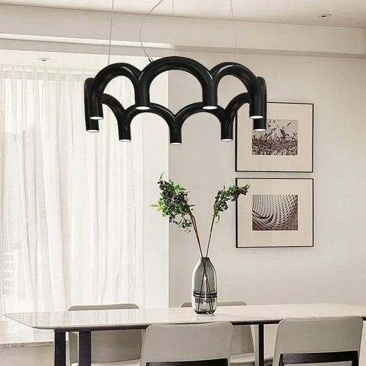 Metal Arch Chandelier Light