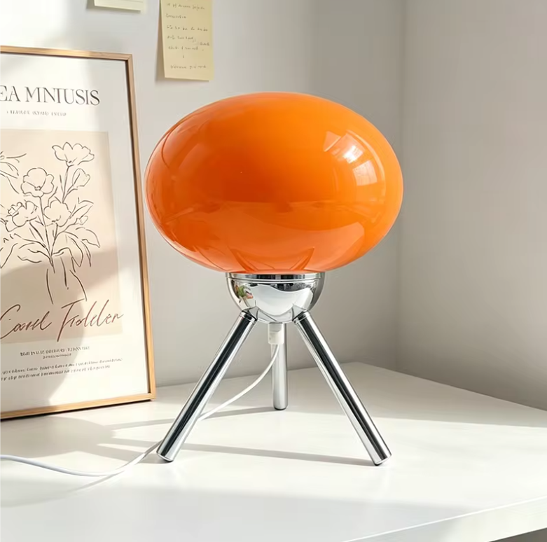 Orange Bauhaus Table Lamp