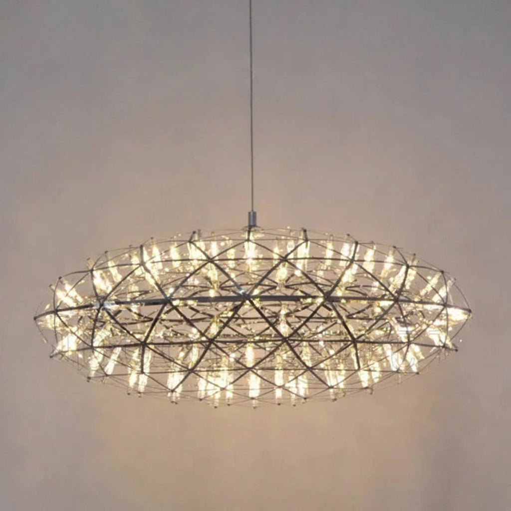 Oval Spark Ball Pendant Light Chandelier
