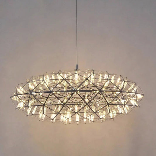 Oval Spark Ball Pendant Light Chandelier