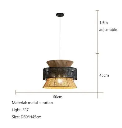Pendant Ceiling Light Black Outer