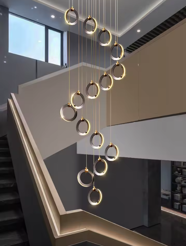 LED Pendant Light Staircase Chandelier