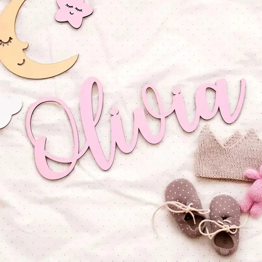 Personalized Kid's Room Wooden Name Sign