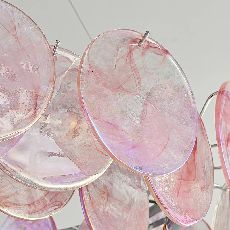 Pink Murano Glass Ceiling Lights