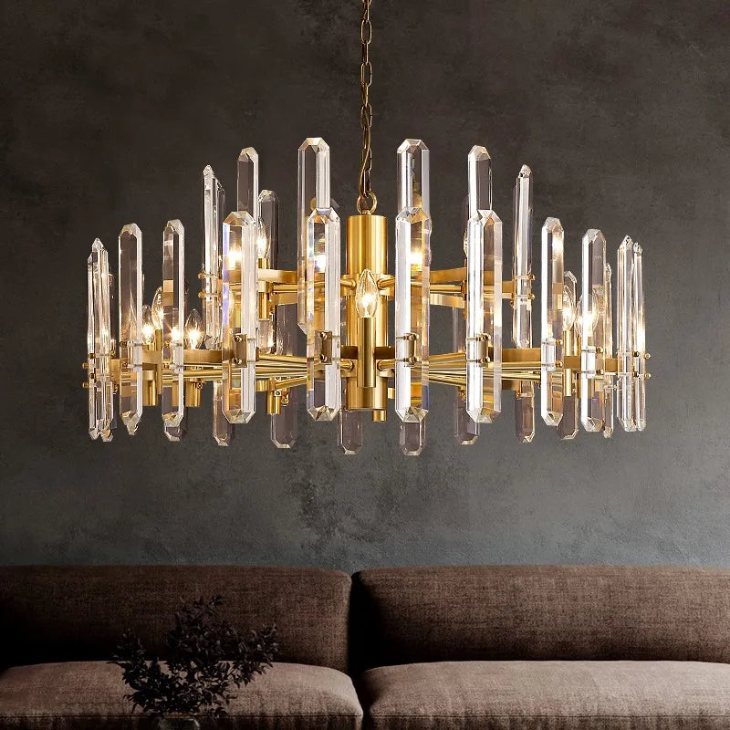 Postmodern Crystal Chandelier