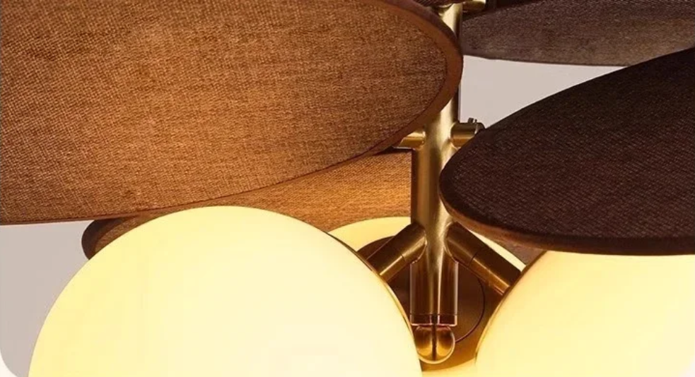 Rattan Cloth Fabric Vintage Pendant Light