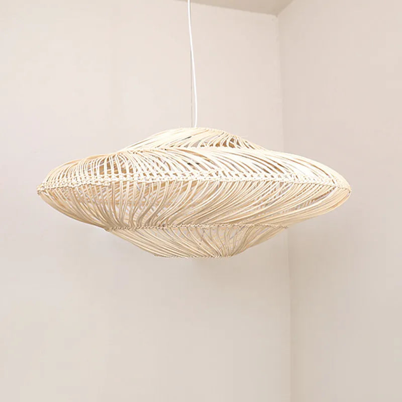 Beige Rattan Lamps