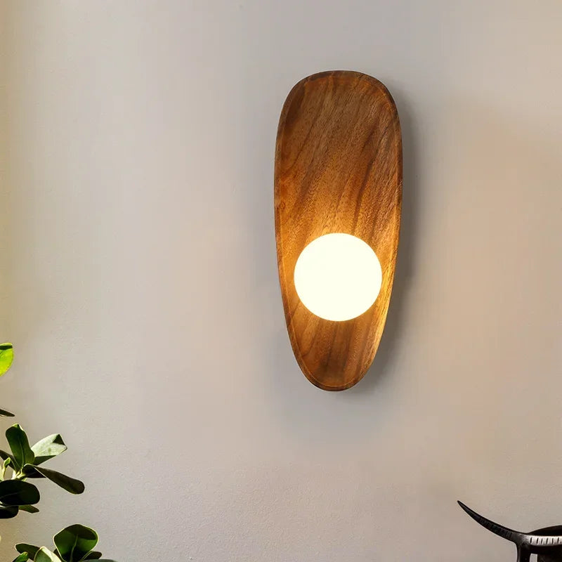 Real Wooden Wall Lamps