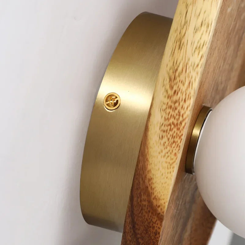 Real Wooden Wall Light