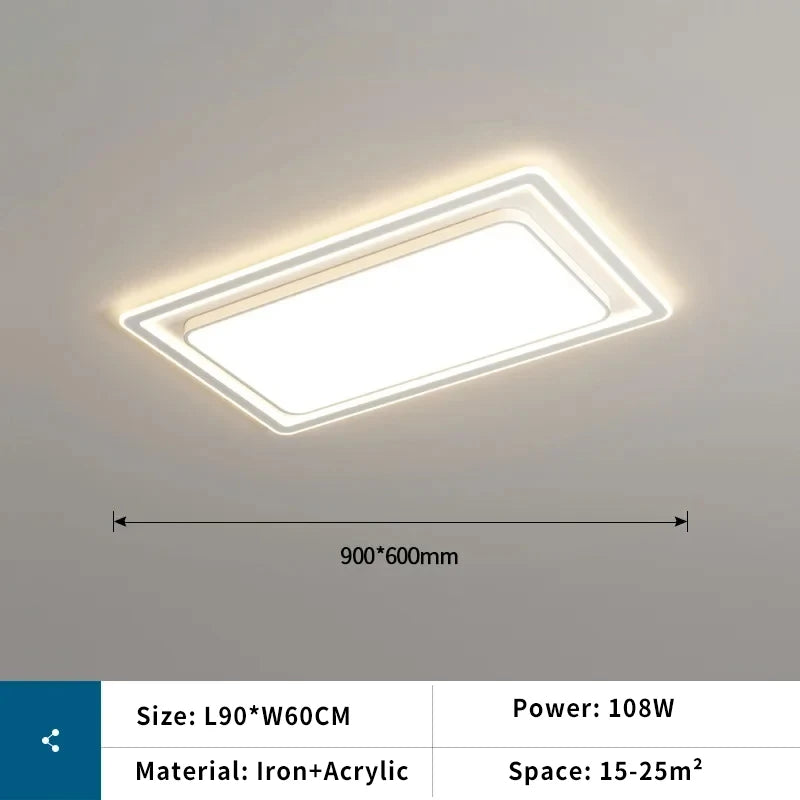 Modern Rectangular Ceiling Light