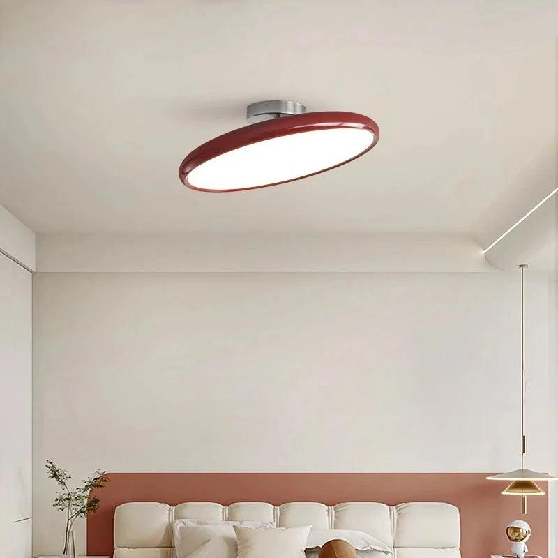 Red Ceiling Light With Adjustable Angle