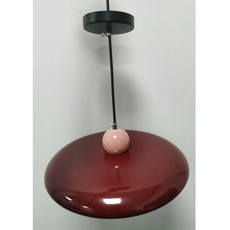 red Modern French Ceiling Light
