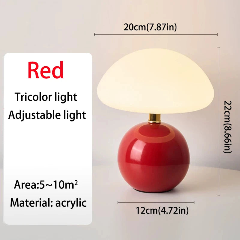 Red Mushroom Table Lamp