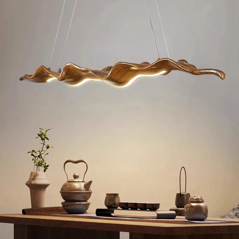 Resin Leaf Hanging Ceiling Lights