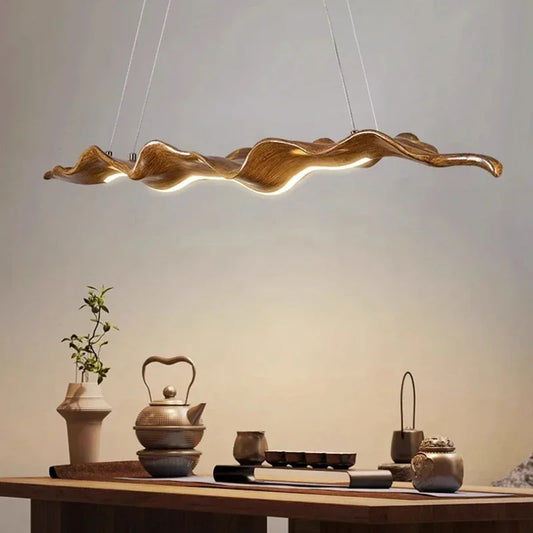 Resin Leaf Hanging Ceiling Lights