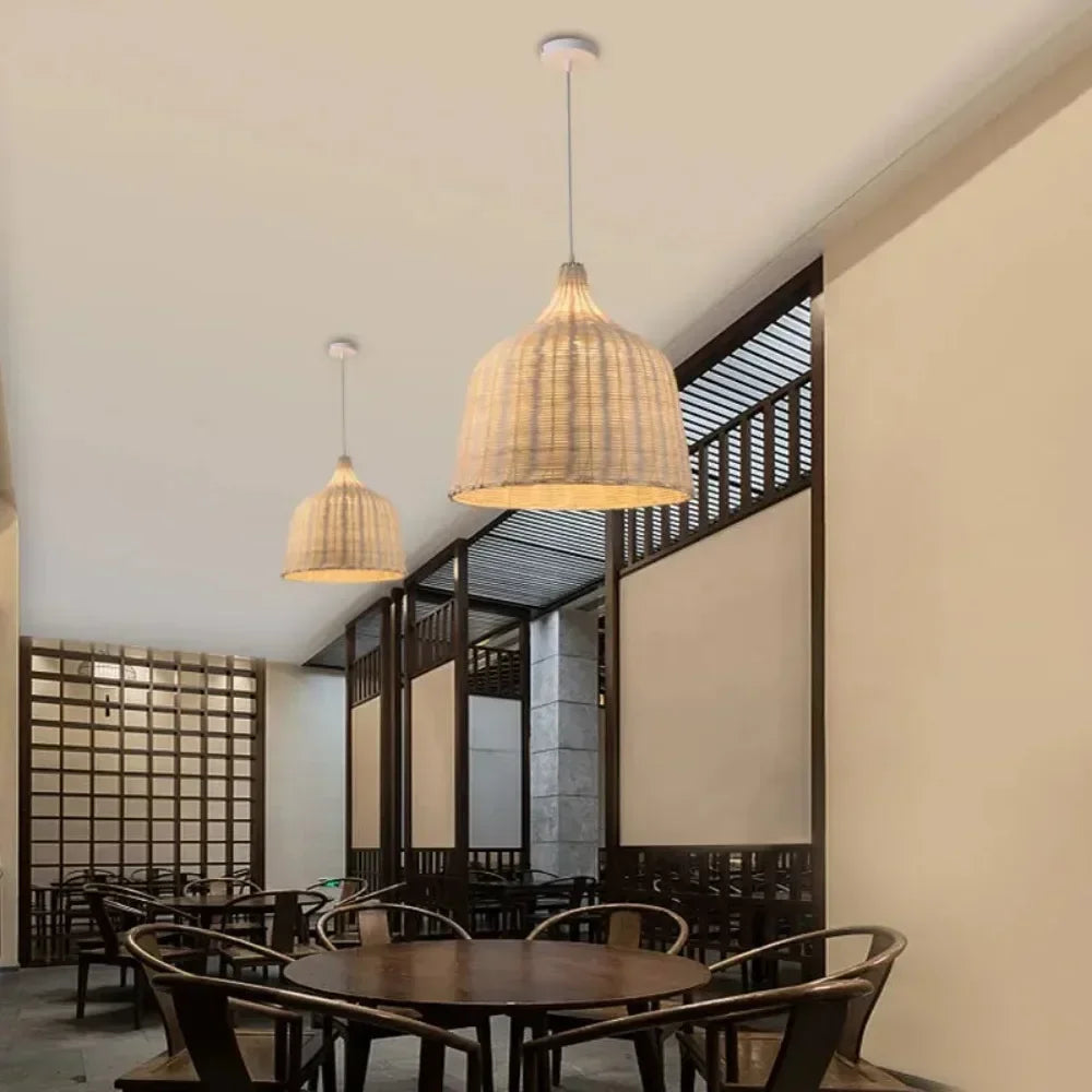Rattan Pendant Lights Restaurant