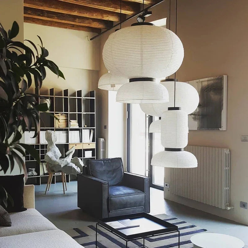 Rice Paper Hanging Ceiling Light