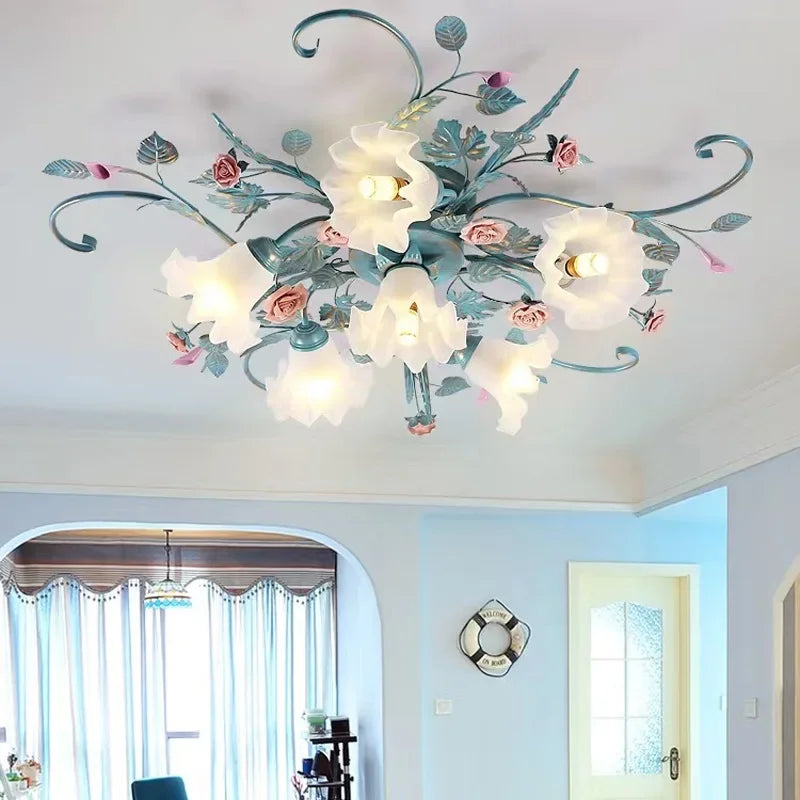 Rose Flower Ceiling Light