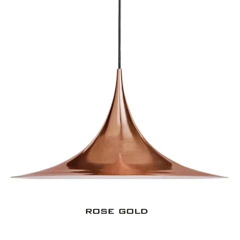 Rose Gold Scandinavian Design Hanging Pendant Lamp