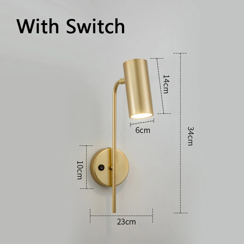 Rotatable LED Wall Light With Switch