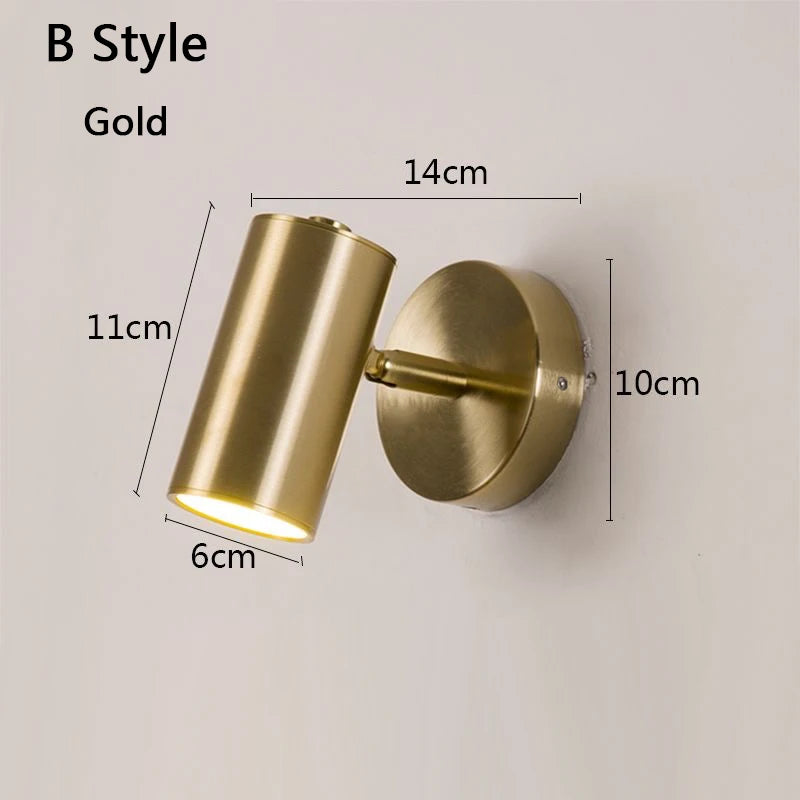 Rotatable Wall Sconce In Gold