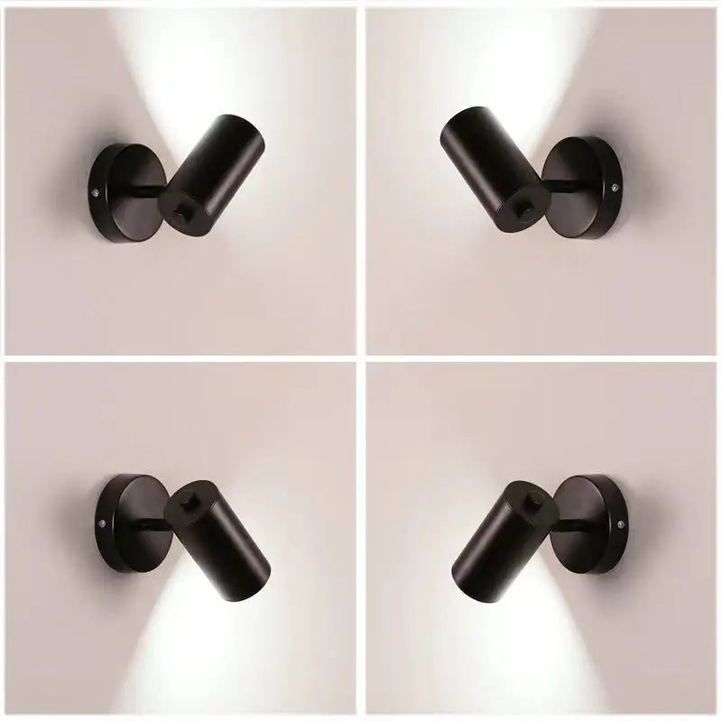 Rotatable Wall Sconce In Gold Or Black