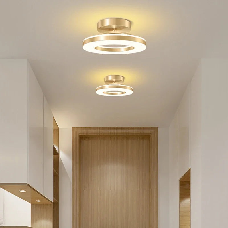 Round Aluminum Ceiling Light For Bedroom Dining Table Living Room Hallway